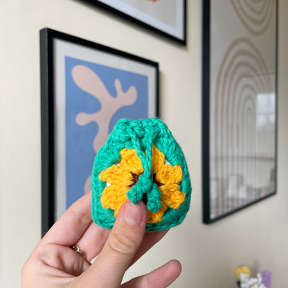 PDF | Crochet Mini Sunflower Pouch Pattern